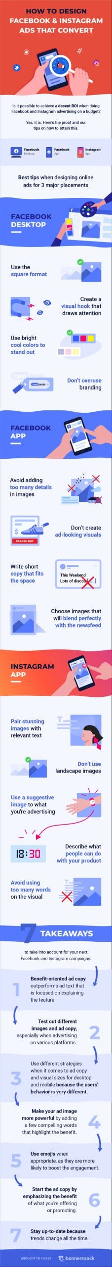 Design Compelling Facebook and Instagram Ads Infographic
