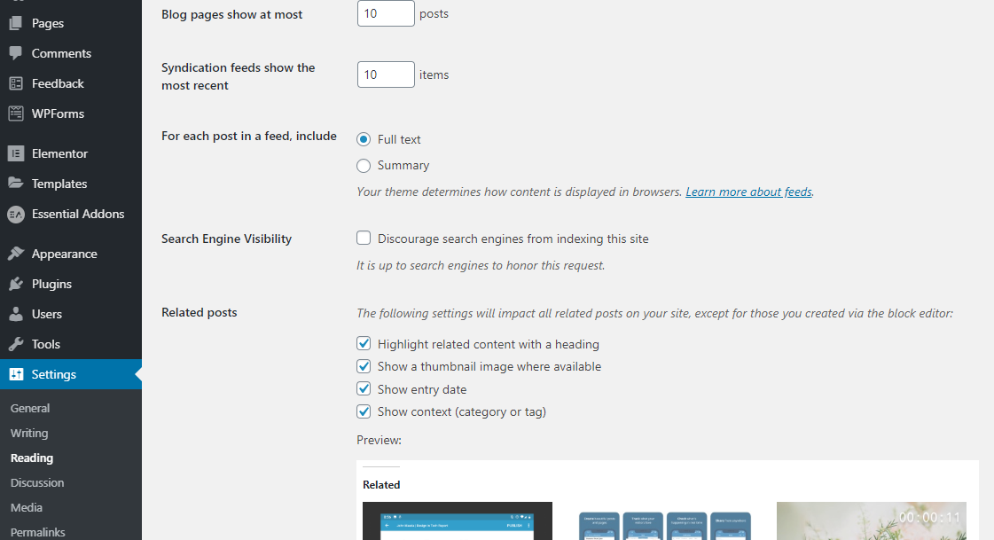 Search engine visibility