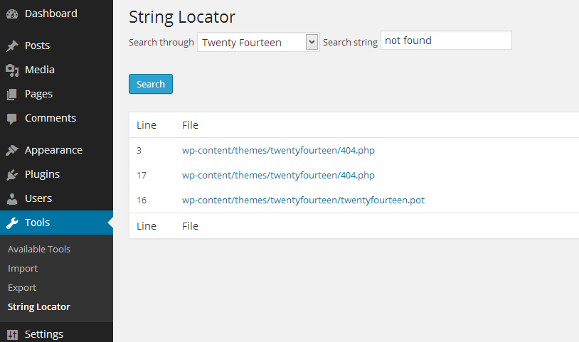 string locator plugin