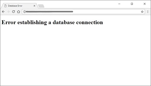 error establishing a database connection in Godaddy hosting