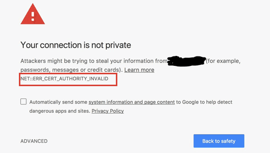 SSL error