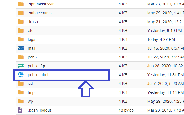 Finding the public folder for uploading theme