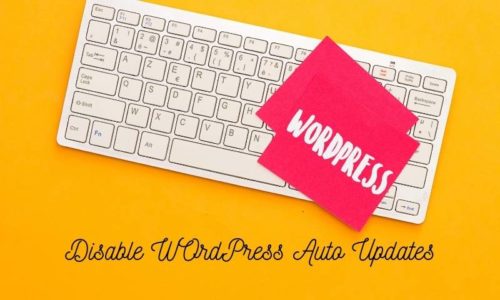disable wordpress auto update